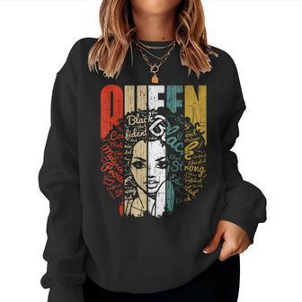 African American For Educated Strong Black Woman Queen Women Sweatshirt - Monsterry