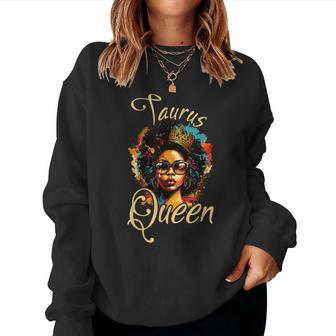 Afro Girl Taurus Queen Are Born In April To May Women Sweatshirt - Monsterry AU