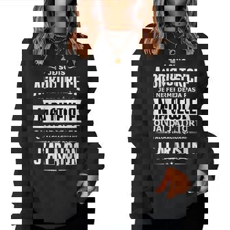 Agricultrice Je Ferme Pas Ma Gueule Humour Agriculture Women Sweatshirt - Cadeauxyz