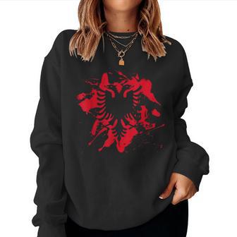 Albania Flag Albanian Maps Albania For Women Women Sweatshirt - Thegiftio UK