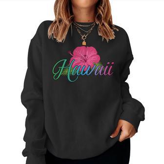 Aloha Hawaii From The Island Feel The Aloha Flower Spirit Women Sweatshirt - Monsterry UK