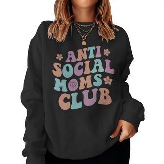 Anti Social Moms Club Auf Der Rückseite Sweatshirt Frauen - Geschenkecke