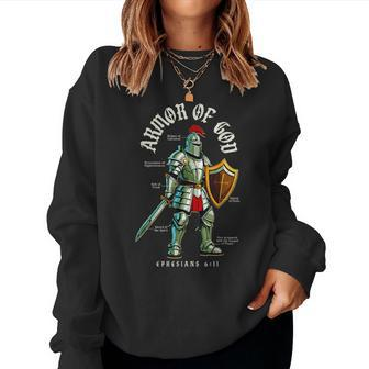 Armor Of God Christian Bible Verses Women Sweatshirt - Seseable