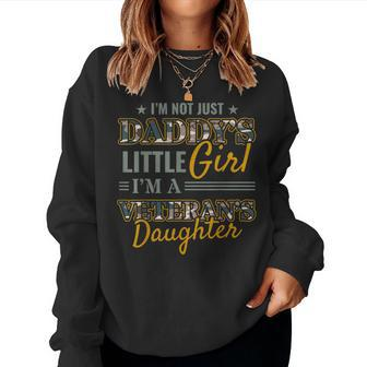 Army Veterans Daughter Peace Independence Day Women Sweatshirt - Monsterry