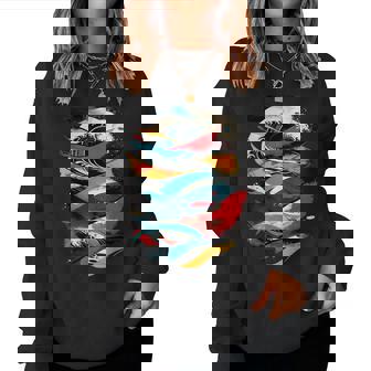 Artsy Surfer En Abstracto Hombres Es Surf Sudadera Mujer - Regaloses