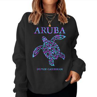 Aruba Sea Turtle Boys Girls Vacation Souvenir Women Sweatshirt - Thegiftio UK