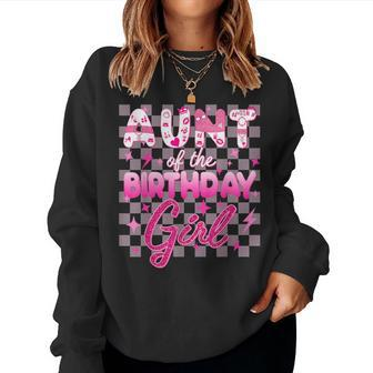 Aunt Of The Birthday Girl Doll Family Party Decorations Women Sweatshirt - Monsterry DE