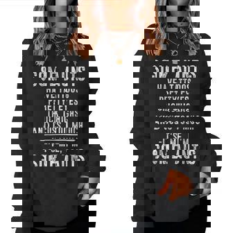 Some Aunts Have Tattoos Woman Tattoo Lover Aunt Women Sweatshirt - Thegiftio