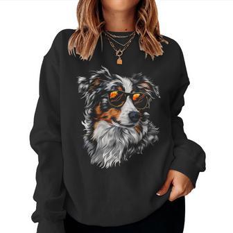 Australian Shepherd Sonnenbrille Lustig Hund Mama Papa Sweatshirt Frauen - Geschenkecke