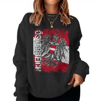 Austrian Flag For And Women Sweatshirt Frauen - Seseable