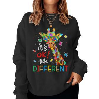 Autism Awareness Acceptance Kid Its Ok To Be Different Women Sweatshirt - Seseable