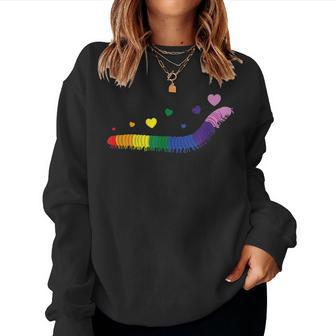 Awesome Rainbow Millipede For Lgbtq Gay Millipede Pet Owner Women Sweatshirt - Monsterry DE