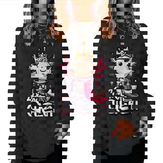 Axolotl Queen Girls Axolotl Lover Axolotl Women Sweatshirt - Seseable