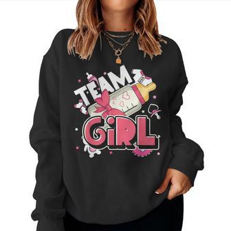 Baby Announcement Team Girl Baby Party Gender Reveal Women Sweatshirt - Thegiftio UK