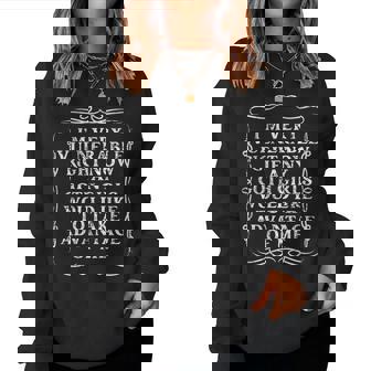 On Back I'm Very Vulnerable Right Now Goth Girls Women Sweatshirt - Thegiftio