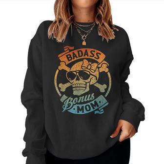 Badass Bonus Mom Stepmom Stepmother Mother's Day Women Sweatshirt - Thegiftio UK