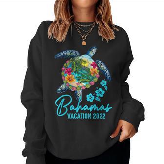 Bahamas Sea Turtle Caribe Family Vacation 2022 Group Women Sweatshirt - Monsterry UK