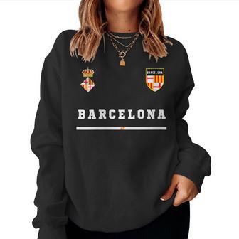 Barcelona SportSoccer Jersey Flag Football Women Sweatshirt - Monsterry CA