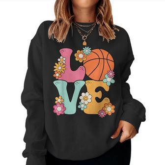 Basketball Love Cute Basketball Lover Ns Girls Women Sweatshirt | Mazezy