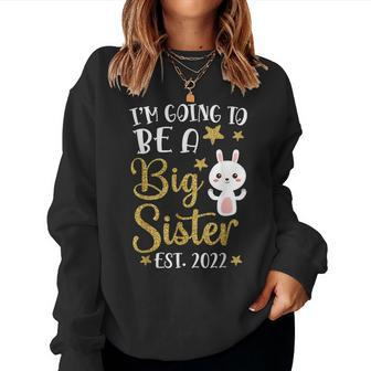 Become Big Sister 2022 Rabbit Women Sweatshirt - Monsterry