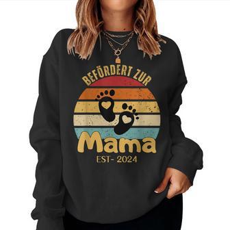 Befördert Zur Mama 2024 Ich Werde Mamaintage Sweatshirt Frauen - Geschenkecke