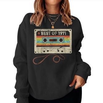 Best Of 1971 53 Year Old Bday Party 53Rd Birthday Women Sweatshirt - Thegiftio UK