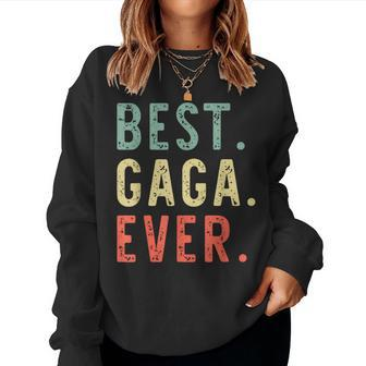 Best Gaga Ever Family Retro Vintage Grandma Women Sweatshirt - Monsterry UK