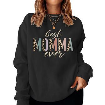 Best Momma Ever Leopard Print Mother's Day Women Sweatshirt - Thegiftio UK