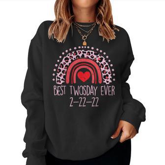 Best Twosday Ever 2-22-22 Twos Day 2022 Teacher Women Women Sweatshirt - Monsterry CA