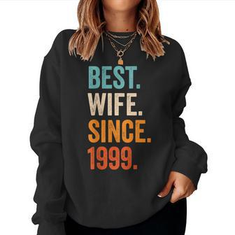 Best Wife Since 1999 25Th Wedding Anniversary 25 Years Women Sweatshirt - Monsterry UK