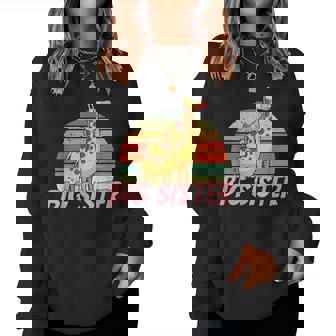 Big Sister Retro Giraffe Hermanos Hermanas Niñas Sudadera Mujer - Regaloses