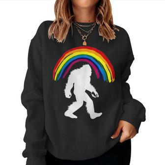 Bigfoot Graffiti Rainbow Sasquatch Tagger Women Sweatshirt - Monsterry CA
