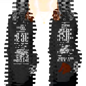 Biker Fueling My Soul 1 Mile A Time Motorcycle Kid Women Sweatshirt | Mazezy