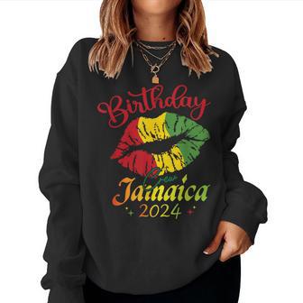 Birthday Crew Jamaica 2024 Girl Party Matching Vacation Women Sweatshirt - Monsterry AU