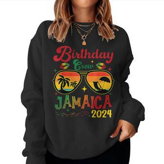 Birthday Crew Jamaica 2024 Girl Party Matching Women Sweatshirt - Seseable