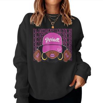 Black Girl Variation Hyper Violet 4S Matching Women Sweatshirt | Mazezy DE