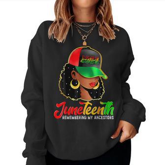 Black Junenth Remembering My Ancestors Women Sweatshirt - Thegiftio UK