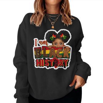 I Am Black History Junenth Black Melanin Kid Girl Toddler Women Sweatshirt - Monsterry DE