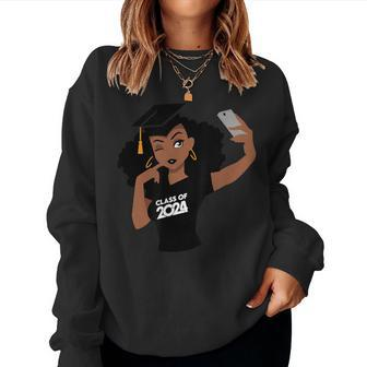 Black Woman Graduate Seniors Class Of 2024 African American Women Sweatshirt | Mazezy AU