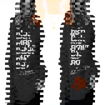 Bleach Blonde Bad Built Bitch Body A Black Woman Clap Back Women Sweatshirt | Seseable UK