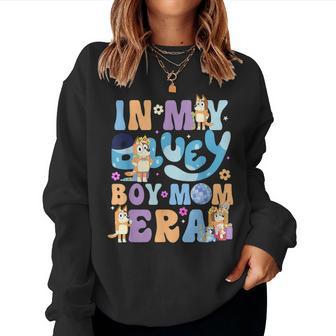 In My Blue Dog Boy Mom Era Front Women Sweatshirt - Monsterry AU