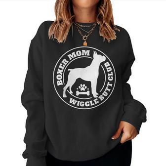 Boxer Mom Wiggle Butt Club Boxer Dog For Men Women Sweatshirt - Monsterry DE
