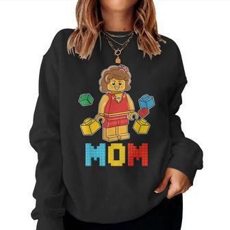 Building Bricks Blocks Mom Master Builder Matching Family Women Sweatshirt | Mazezy