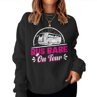 Bus Driver Bus Babe On Tour Women Sweatshirt - Thegiftio UK
