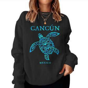 Cancun Mexico Sea Turtle Boys Girls Toddler Souvenir Women Sweatshirt | Mazezy