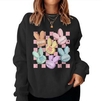 Candy Sweet Bunny Bible Christian Easter Day Girl Boy Women Sweatshirt | Mazezy