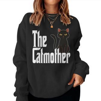 Cat Mother The Catmother Crazy Cat Mom Mama Women Sweatshirt - Seseable
