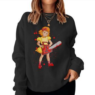 Chainsaw Girl Bloody Sweet Manga Women Sweatshirt - Monsterry