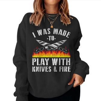 Chef For Knives Play Cooking Lovers Women Sweatshirt - Monsterry AU