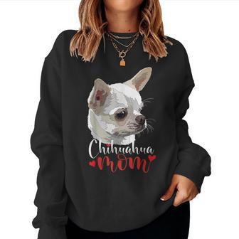 Chihuahua Mom Chiwawa Mom Mama Girl Womens Women Sweatshirt - Thegiftio UK